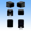 画像3: タイコエレクトロニクス AMP 025型III 非防水 4極 オスカプラー 黒色 (PCBタイプ ヘッダー) (3)