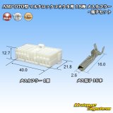 画像: タイコエレクトロニクス AMP 070型 マルチロックコネクタ用 非防水 18極 メスカプラー・端子セット