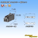 画像: 東海理化 040III型 非防水 2極 メスカプラー・端子セット