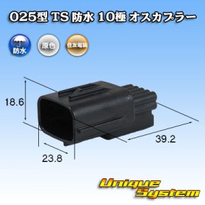 画像: 住友電装 025型 TS 防水 10極 オスカプラー