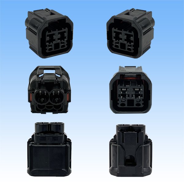 画像3: 住友電装 060+187型 HX ハイブリッド 防水 4極 メスカプラー (060型 2極+187型 2極) (3)