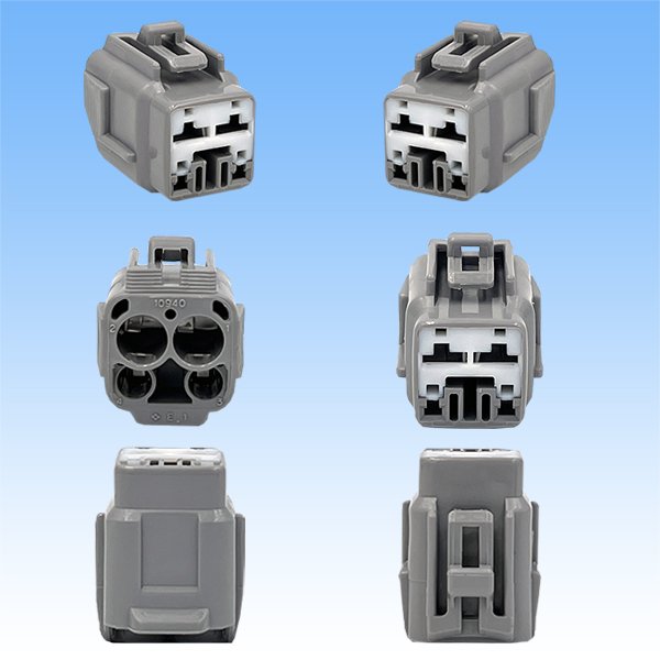 画像3: 住友電装 090+187型TS ハイブリッド 防水 4極 メスカプラー (090型TS 2極+187型TS 2極) (3)