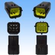 画像3: タイコエレクトロニクス AMP 070型 エコノシールJマークII 防水 6極 カプラー ロックプレート付属・端子セット (3)