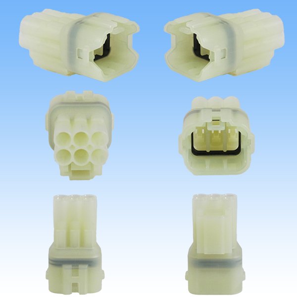 画像2: 住友電装 090型 HM 防水 6極 オスカプラー・端子セット (2)