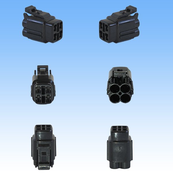 画像3: 住友電装 090型 MT 防水 4極 カプラー・端子セット 黒色タイプ (3)