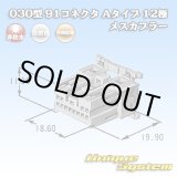 画像: 矢崎総業 030型 91コネクタ Aタイプ 非防水 12極 メスカプラー