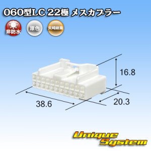 画像: 矢崎総業 060型LC (HLC) 非防水 22極 メスカプラー