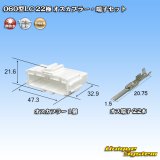 画像: 矢崎総業 060型LC (HLC) 非防水 22極 オスカプラー・端子セット
