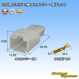 画像: 矢崎総業 250型 CN(B) 非防水 1極 オスカプラー・端子セット